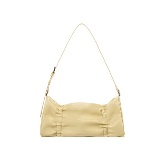Stand Oil Pleats Bag in Butter Yellow - Picture 1 of 6